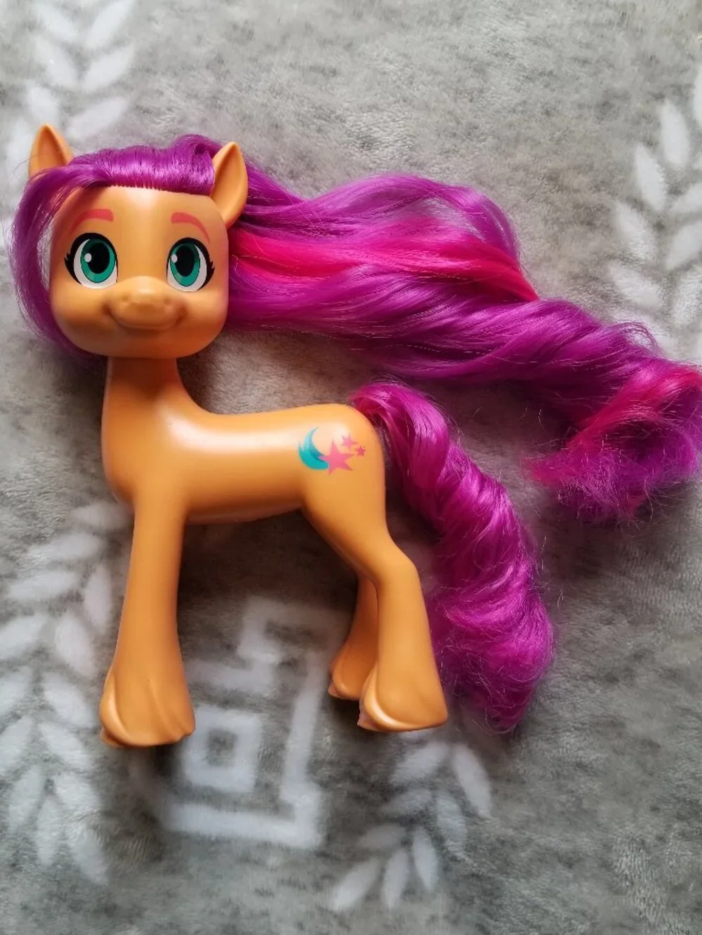 My Little Pony Figure Sunny Starscout Brushable Shining Adventures Orange Pink